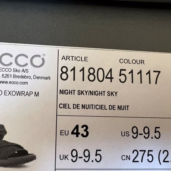 Men’s Sandals ECCO Sport Exowrap 3-Strap Sandal Night Sky Blue EU 43 US 9 9.5 - Picture 7 of 7